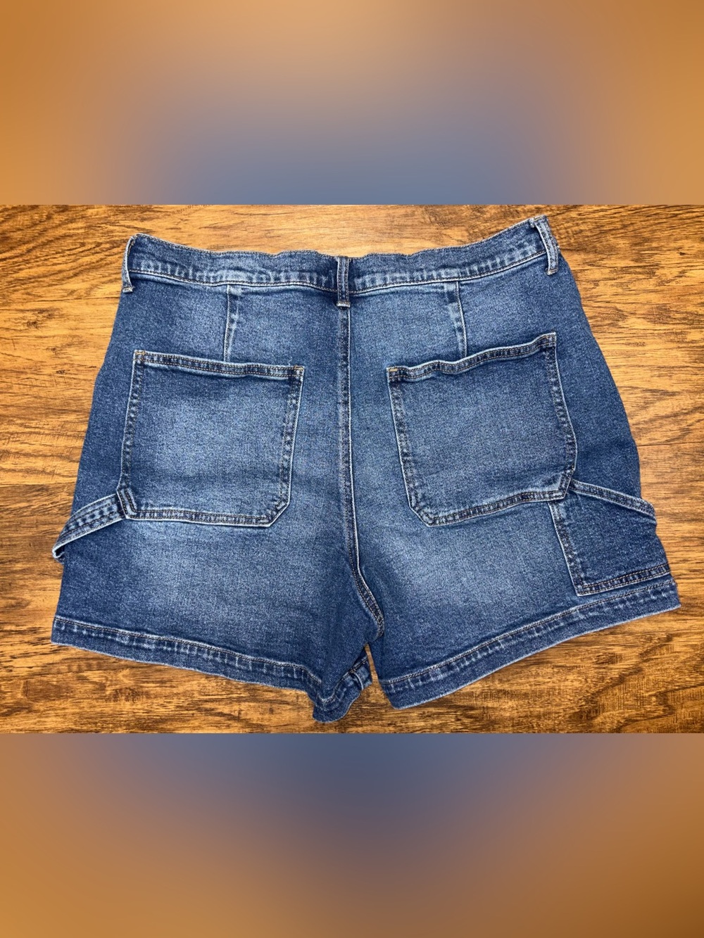 Wonderly High Rise Carpenter Shorts Size 14 - Picture 8 of 8